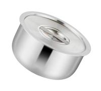 OUNONA Bol Inox avec Couvercle Chaleur pour Cuisson Vapeur pour Œufs Riz et Desserts Usage Domestique et Professionnel