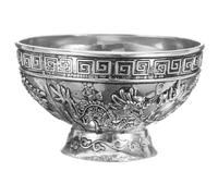 OUNONA Bol Tibétain Argent Vintage Résistant à l’Usure Bol Sacré pour Eau et Présentations Décoration Noble pour Méditation et Culte Bouddhiste Accessoire Pratique et Portable