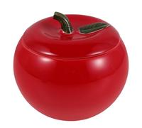 OUNONA Bols à soupe de Noël avec couvercles 250 ml Bols à soupe à l'oignon en forme de pomme Pots en céramique Tasse à vapeur Pot à sel pour chili Ragoût de bœuf de céréales Tourtes