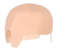 OUNONA Bonnet Chauve Halloween Caoutchouc Réaliste Perruque Crâne Lisse Réutilisable pour Adultes Hommes Femmes Maquillage Théâtre Cosplay et Costumes