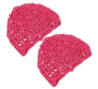 OUNONA Bonnet en Maille 2Pcs Filets à Cheveux Respirants Couvre-Cheveux Pratique pour Cheveux Longs Bonnet Snood Confortable Accessoire de Coiffure