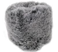 OUNONA Bonnette Anti-vent en Peluche Artificielle Grise pour Microphone Condensateur Compatible Mk4 Mk8, Pare-brise Micro Bruit et Souffle, Accessoire de Protection pour Enregistrement