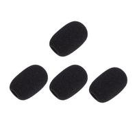 OUNONA Bonnettes Micro Housses de Micro Professionnelles en Éponge Noire Lot de 5 pour Protéger et Prévenir L'humidité en Salle de Conférence Scène