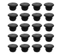 OUNONA Bouchons de Guidon Vélo 20 Pièces 22mm en Caoutchouc Noir
