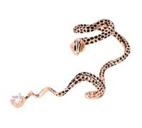 OUNONA Boucle Oreille Rétro Forme de Serpent Clip Oreille Exagéré Unique Style Créatif Or Rose pour Droite