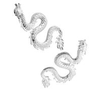 OUNONA Boucles d'Oreilles Dragon Chinoises Pendantes en Zinc Exagérées pour Femmes Accessoire de Mode pour Fêtes et Concerts Style Unique