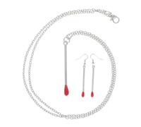 OUNONA Boucles Oreilles Allumettes Ensemble De Bijoux Pour Femmes Collier Joyeux Boucles Oreilles Hilarantes Créatifs Uniques