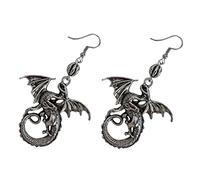 OUNONA Boucles Oreilles Femme Pendentives Dragon Rétro Légères Punk Vintage Élégantes Pour Filles