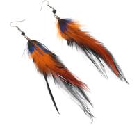 OUNONA Boucles Oreilles Plume Bohème Légères Pendantes Femme Style Ethnique Vintage Western Cowgirl Élégantes Pour Usage Quotidien Et Fêtes