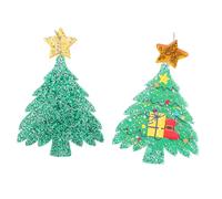 OUNONA Boucles Oreilles Sapin de Légères Acrylique Créatives Étoiles et Arbre Bijoux Festifs Pendants pour Femmes Accessoires pour Fêtes