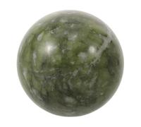 OUNONA Boule de Cristal Ronde Jade Vert Ornement Feng Shui pour Étagère Sphère de Jade Poli pour Bureau et Relaxation