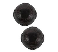 OUNONA Boules de Massage Chinoises en Bois D’Agar 1 Paire - Balles D’Exercice Mains et Doigts Renforceur de Préhension pour Fitness Sphères Lisses et Résistantes Entraînement