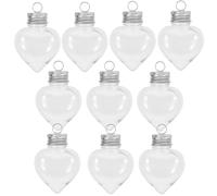 OUNONA Bouteilles Décoratives et Faciles à Utiliser Rechargeables Lot de 10 en Pet de Cœur pour Décoration Sapin de et Rangement Bonbons