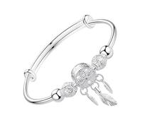 OUNONA Bracelet Jonc Vierge Extensible En Fil Métallique Argenté Réglable Pour Femme Style Bohème Détente Quotidien Taille Ajustable