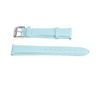 OUNONA Bracelet Montre Femme Cuir Véritable Bleu Cuir Patent Imperméable Design Élégant et Confortable Compatible Multiples Montres