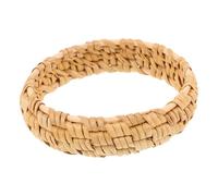 OUNONA Bracelet Tressé Bohème en Rotin Naturel Blanc, Jonc Unisexe Tissé la Main, Accessoire Ethnique pour Femmes, Style Vintage pour Fête et Quotidien, Taille Ajustée