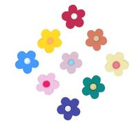 OUNONA Breloques pour Chaussures à Lacets en Plastique Forme Fleur 9Pcs, Accessoires Frais et Mode pour Lacets pour Shopping et Banquet