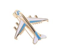 OUNONA Broche Avion Bijoux D’avion en Alliage Bleu Épingle à Paquet Femme Accessoire Mode Quotidien Fête DIY
