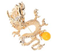 OUNONA Broche Dragon Chinoise Rétro Durable Épingle pour Hommes et Femmes Accessoire pour Costume Châle et Pull
