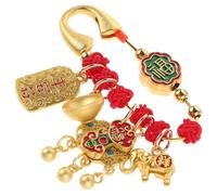 OUNONA Broche Épingle de Sûreté Chinoise en Fil Rouge Tissé Main pour Bébé et Femme Enceinte, Accessoire de Sécurité pour Vêtements et Foulard, Petite Broche Artisanale Traditionnelle,