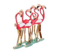 OUNONA Broche Flamant Rose Émail Créative pour Femmes Accessoire Mode Élégant et Épingle Mignonne pour Robes Vestes et Sacs pour Fêtes et Cérémonies
