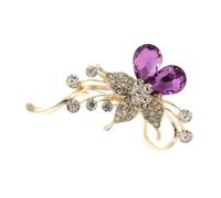 OUNONA Broche Fleur Vintage Cristal pour Femmes Épingle Chic Rétro Accessoire Élégant pour Mariage et Occasions Spéciales