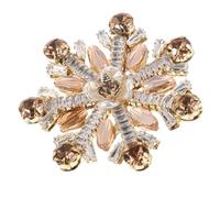 OUNONA Broche Flocon de Neige en Zircon Épingle Décorative, Bijou Flocon Scintillant, Accessoire Hiver pour Manteau et Pull, Broche pour Bouquet et Fêtes de Noël, Bijou Femme Élégante