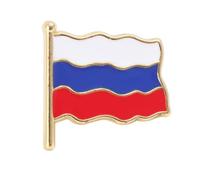 OUNONA Broche Forme de Drapeau National Épingle de Vêtement Décorative Rouge Turquie pour Toutes Occasions