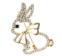 OUNONA Broche Lapin 2Pcs en Épingles Décoratives pour Femmes Accessoires de Vêtements Créatifs pour Paquet et Chapeaux Style Cartoon