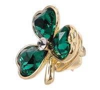 OUNONA Broche Trèfle broche feuille verte broche vintage broche en émail trèfle boutons de la saint patrick faveurs d’épingle de trèfle Un verre Dark Green