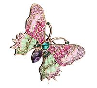 OUNONA Broche Vintage En Alliage Émail Et Cristaux, Épingle à Vêtements Féminine Pour Châle, Chapeau Et Paquet, Décoration Élégante Rétro Pour Usage Quotidien, Taille Moyenne