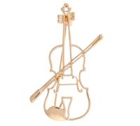 OUNONA Broche Violon Fine : Broche Violon Dorée Fine, Épinglette Minimaliste pour Instrument de Musique à Porter Au Quotidien, Cadeau pour Orchestre, Décoration sur Le Thème de La Musique