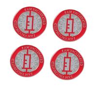 OUNONA Broches en Alliage Épingles Décoratives Vaccinées 4 Pcs Léger Portable Unisexe pour Vêtements Casual et Officiels