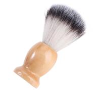 OUNONA Brosse à Barbe pour Hommes avec Poils Synthétiques Nylon et Manche Bois Brosse de Rasage pour Soins Quotidiens et Mousse de Rasage Nettoyage Profondeur pour Types de