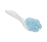 OUNONA Brosse de Nettoyage Visage Silicone Longue Poignée Forme Patte de Chat Bleue Brosse Exfoliante Douce pour Massage Circulation Sanguine Outil Beauté Portable Pratique