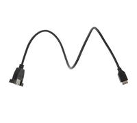 OUNONA Câble D'extension USB Type E vers USB 3.0 A Mâle, en PVC Noir Léger Longueur Flexible et Vis de Montage pour Ordinateur