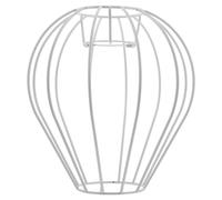 OUNONA Cache-ampoule : Cage de protection pour lampe - Abat-jour en fil métallique E27 - Suspension rustique pour lampes de couloir/plafonnier, lampes de table/de sol, salon (forme de