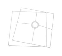 OUNONA Cadre d'Abat-Jour Carré Solide Douille E27, Robuste et Facile à Installer, pour Accessoires d'Éclairage DIY et Lampe de Table Décorative