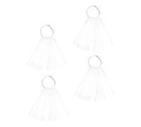 OUNONA Cartes De Couleurs Contrastées Manucure 150 Pcs Taille Standard Transparent Présentation Ongles Usage Professionnel Salon Manucure