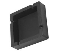 OUNONA Cendrier Carré en Silicone Noir Grand Format Résistant à la Chaleur et Antichoc Cendrier Réutilisable pour Fumeurs Adapté Bureau Salon et Hôtel