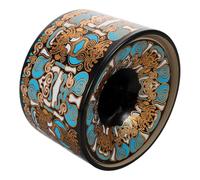 OUNONA Cendrier en Céramique Noir Coupe-Vent d'Entonnoir Grand Cendrier d'Intérieur Jardin pour Fumeurs Accessoire Décoratif pour Terrasse Bureau et Fête