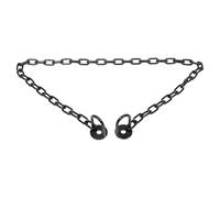 OUNONA Chaîne en Acier de 8 MM Connecteur, Barrière de Sécurité Extérieure Résistante aux Intempéries, Accessoires pour Garde-Corps de Rivière, pour Balançoire, Hamac et Jardin, 1 Mètre