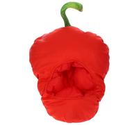 OUNONA Chapeau de Fête en Peluche Rouge Piment 1Pc Accessoire Cosplay Carnaval Carnaval Halloween Couvre-Chef Fantaisie Doux et Léger pour Photos et Déguisements