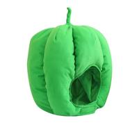 OUNONA Chapeau en Peluche Rembourré Forme Poivron Bonnet de Déguisement Léger en Coton PP Accessoire Photo Amusant pour Fêtes Halloween Carnaval et Cosplay Taille Unique Adaptable