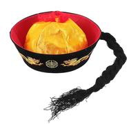 OUNONA Chapeau Traditionnel Chinois Confortable et Agréable en Feutre Léger Queue de Cheval pour Décoration Photo ou Spectacle D'opéra Oriental Ancien