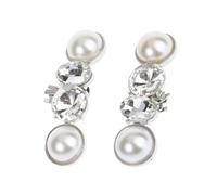 OUNONA Charming DIY Crystal Pearl Shoe Buckles Accessory For High Heeled Wedding Shoes Easy Installation Durable Ornament