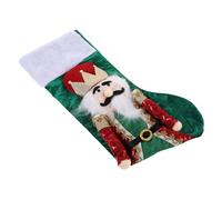 OUNONA Chaussette de Noël à Suspendre avec Décor Casse-Noisette Pochette Cadeau Spacieuse pour Bonbons et Décoration Festive de Cheminée Salon et Sapin