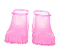 OUNONA Chaussures de Bain de Pédicure Multifonctions Taille Petite 12,5 Cm Matériau Solide pour Spa Relaxant à Domicile et Voyage Rouge