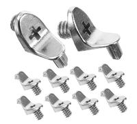 OUNONA Chevilles D'étagère en Alliage Épaissi 90° Support Stable pour Meuble Armoire 10 Pièces Fixation Étagère Bois Métal Usage Domestique