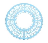 OUNONA Circuit de Course pour Hamster (Lot de 4), 47 cm (18,5 Pouces), Bleu | Jeu actif et sécurisé, structure en plastique robuste, détachable, assemblage facile par boucle, finition bleue, pour